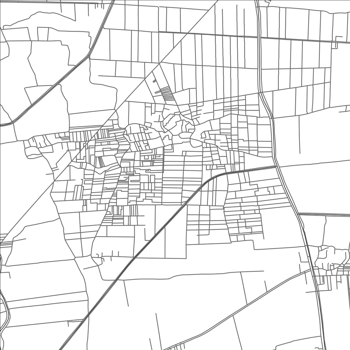 ROAD MAP OF NAJRIJ, EGYPT BY MAPBAKES