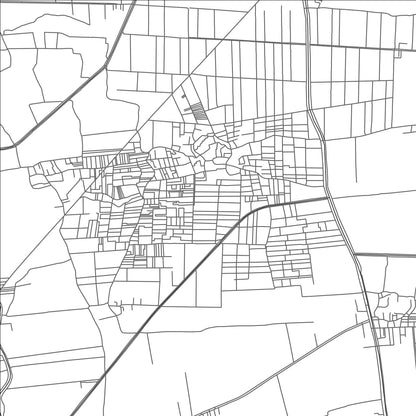 ROAD MAP OF NAJRIJ, EGYPT BY MAPBAKES