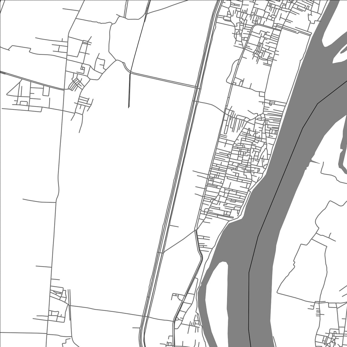 ROAD MAP OF NAQADAH, EGYPT BY MAPBAKES