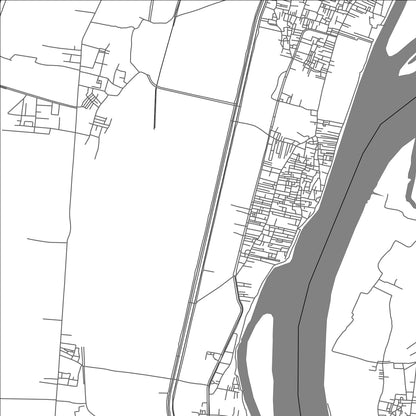 ROAD MAP OF NAQADAH, EGYPT BY MAPBAKES