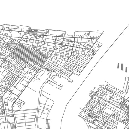 ROAD MAP OF PORT SAID, EGYPT BY MAPBAKES