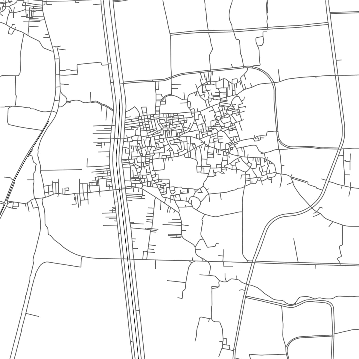 ROAD MAP OF QIFT, EGYPT BY MAPBAKES