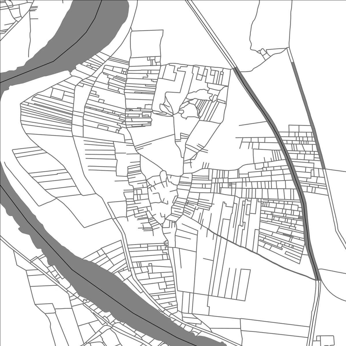 ROAD MAP OF SA AL HAJAR, EGYPT BY MAPBAKES