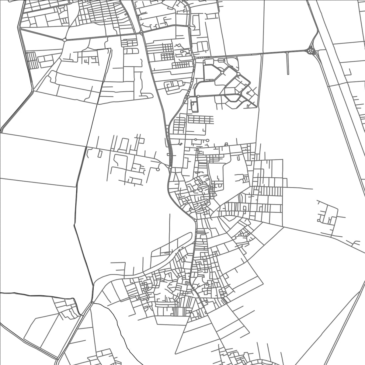ROAD MAP OF SAKHA, EGYPT BY MAPBAKES