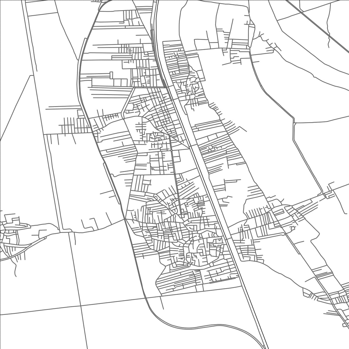 ROAD MAP OF SAMALUT, EGYPT BY MAPBAKES