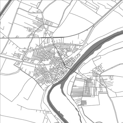 ROAD MAP OF SAMANNUD, EGYPT BY MAPBAKES