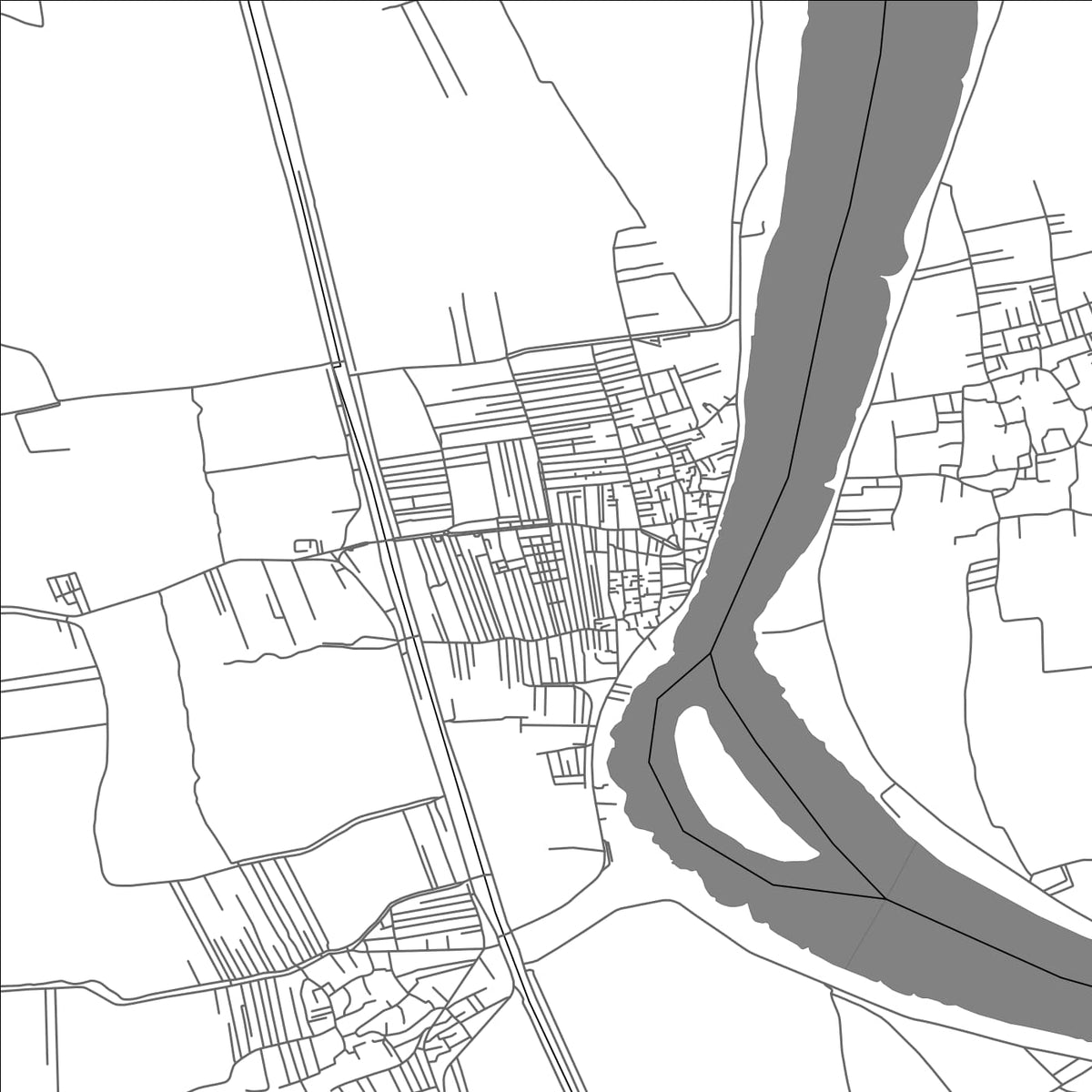 ROAD MAP OF SHUBRAKHIT, EGYPT BY MAPBAKES