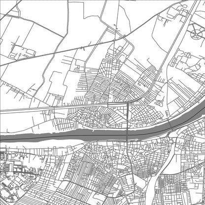 ROAD MAP OF TALKHA, EGYPT BY MAPBAKES
