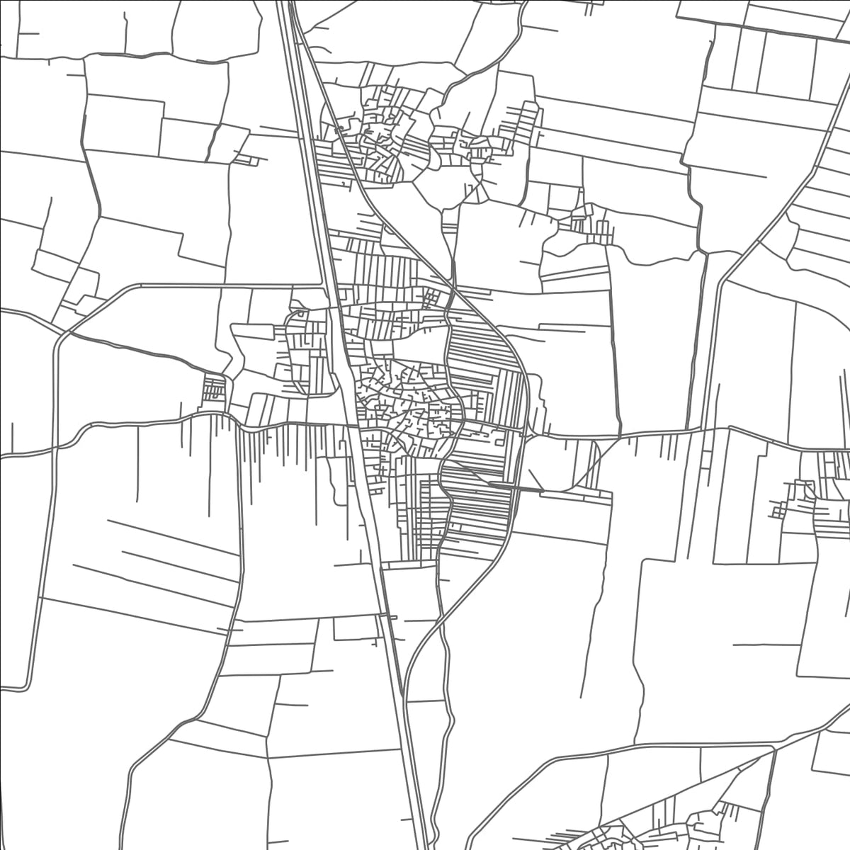 ROAD MAP OF TUKH, EGYPT BY MAPBAKES
