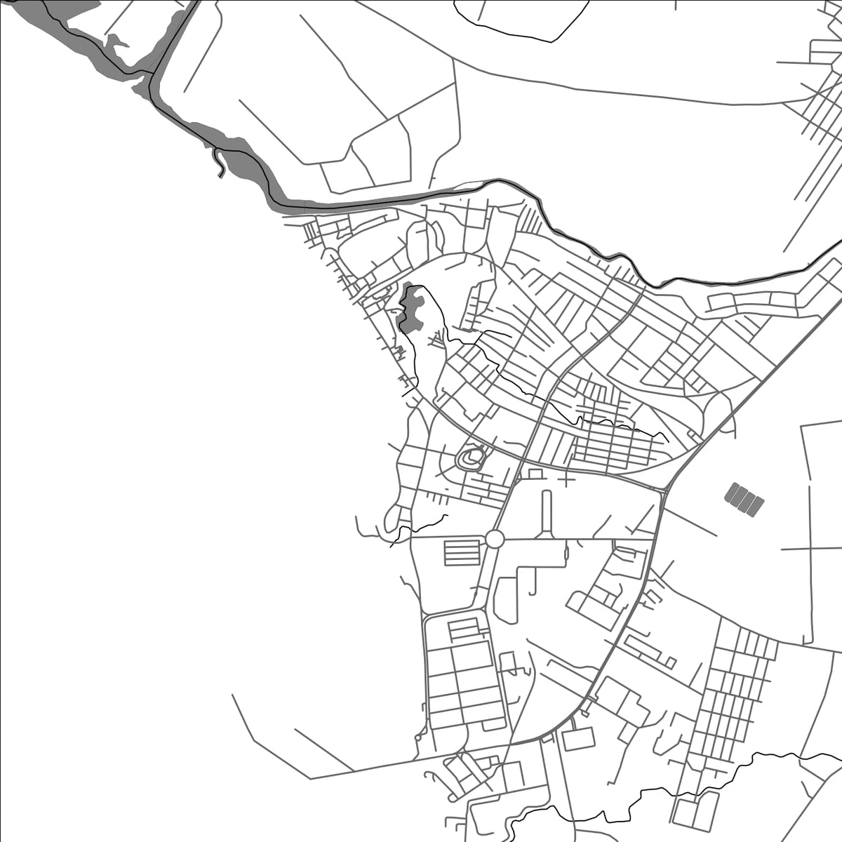 ROAD MAP OF ACAJUTLA, EL SALVADOR BY MAPBAKES