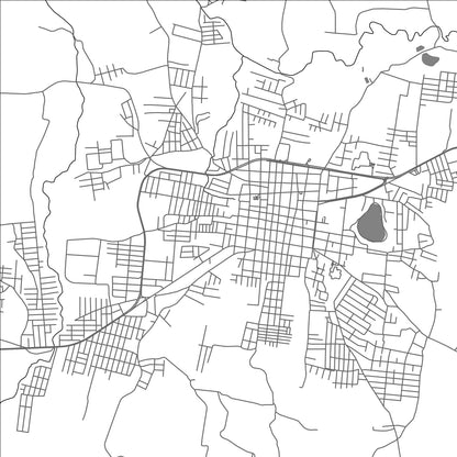 ROAD MAP OF CHALCHUAPA, EL SALVADOR BY MAPBAKES
