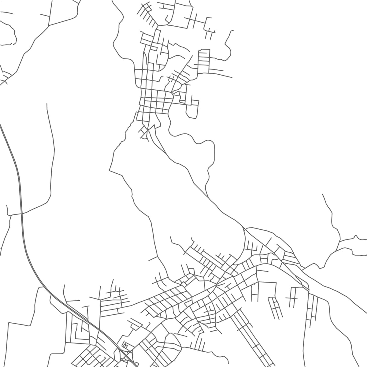 ROAD MAP OF COATEPEQUE, EL SALVADOR BY MAPBAKES