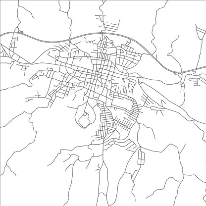 ROAD MAP OF COJUTEPEQUE, EL SALVADOR BY MAPBAKES