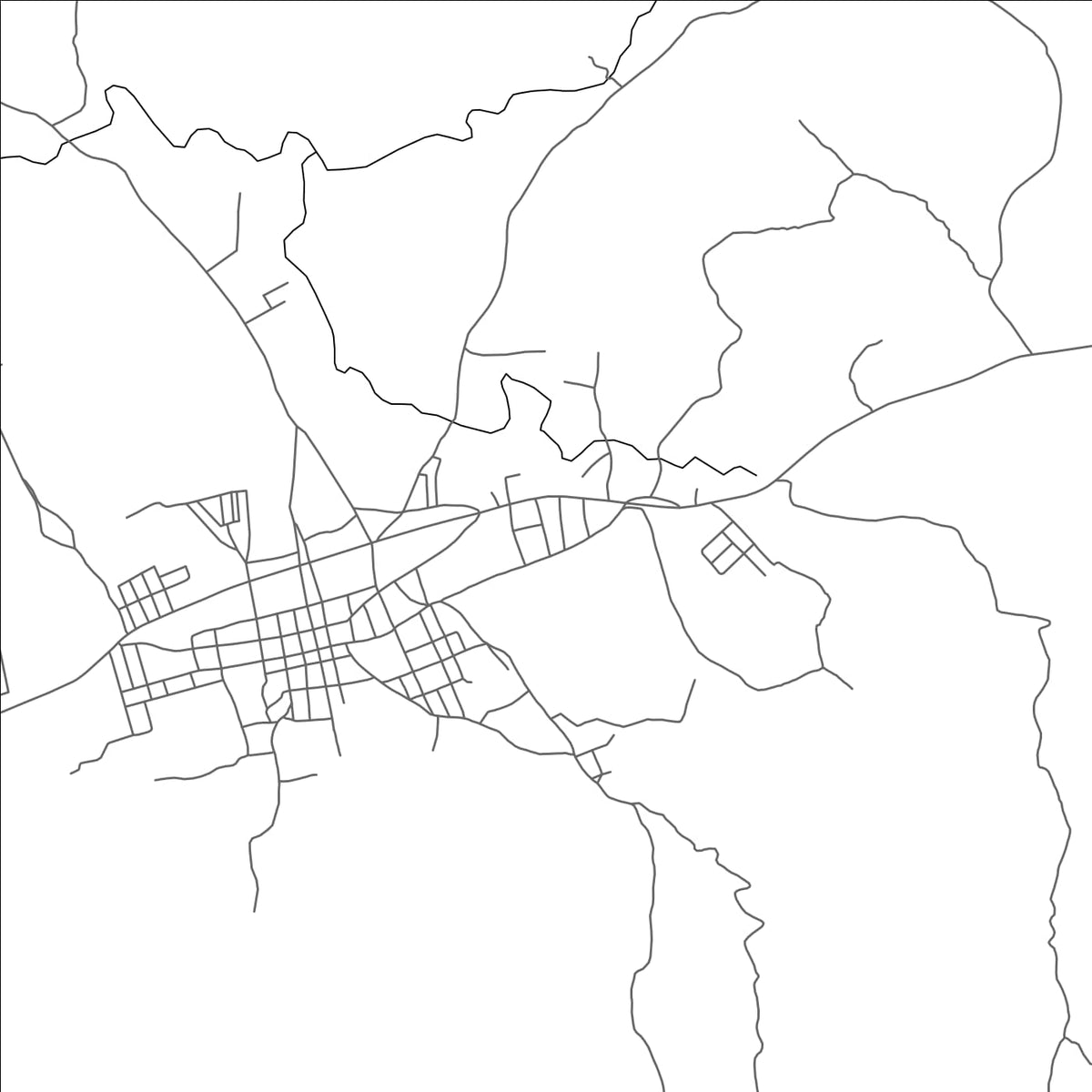 ROAD MAP OF JOCORO, EL SALVADOR BY MAPBAKES