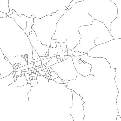 ROAD MAP OF JOCORO, EL SALVADOR BY MAPBAKES