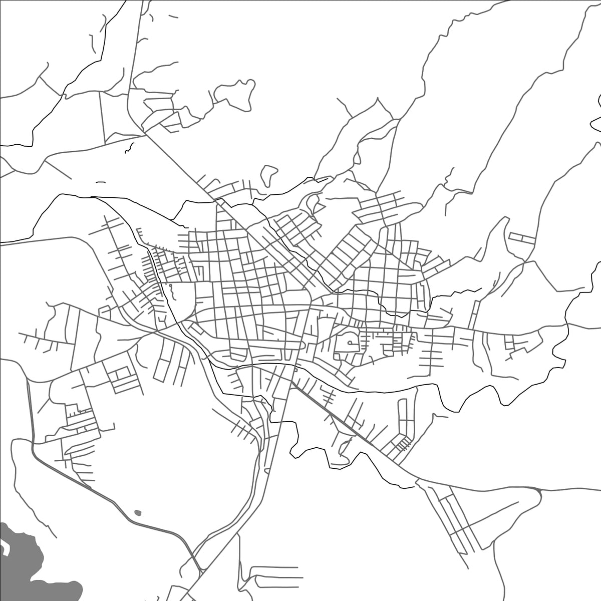 ROAD MAP OF METAPAN, EL SALVADOR BY MAPBAKES