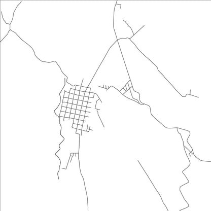 ROAD MAP OF OZATLAN, EL SALVADOR BY MAPBAKES