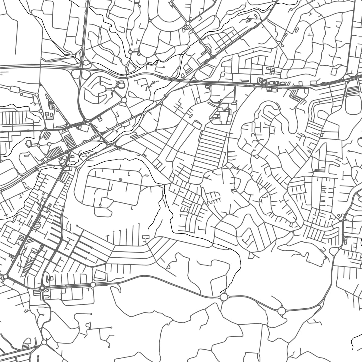 ROAD MAP OF SANTA TECLA, EL SALVADOR BY MAPBAKES