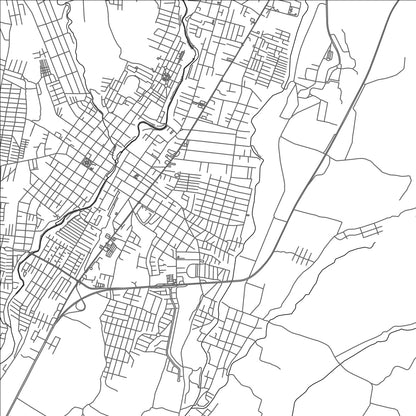 ROAD MAP OF SONSONATE, EL SALVADOR BY MAPBAKES