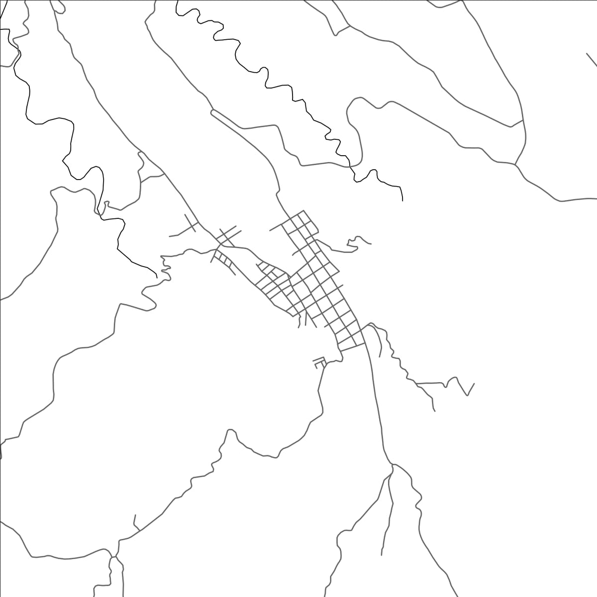 ROAD MAP OF TACUBA, EL SALVADOR BY MAPBAKES