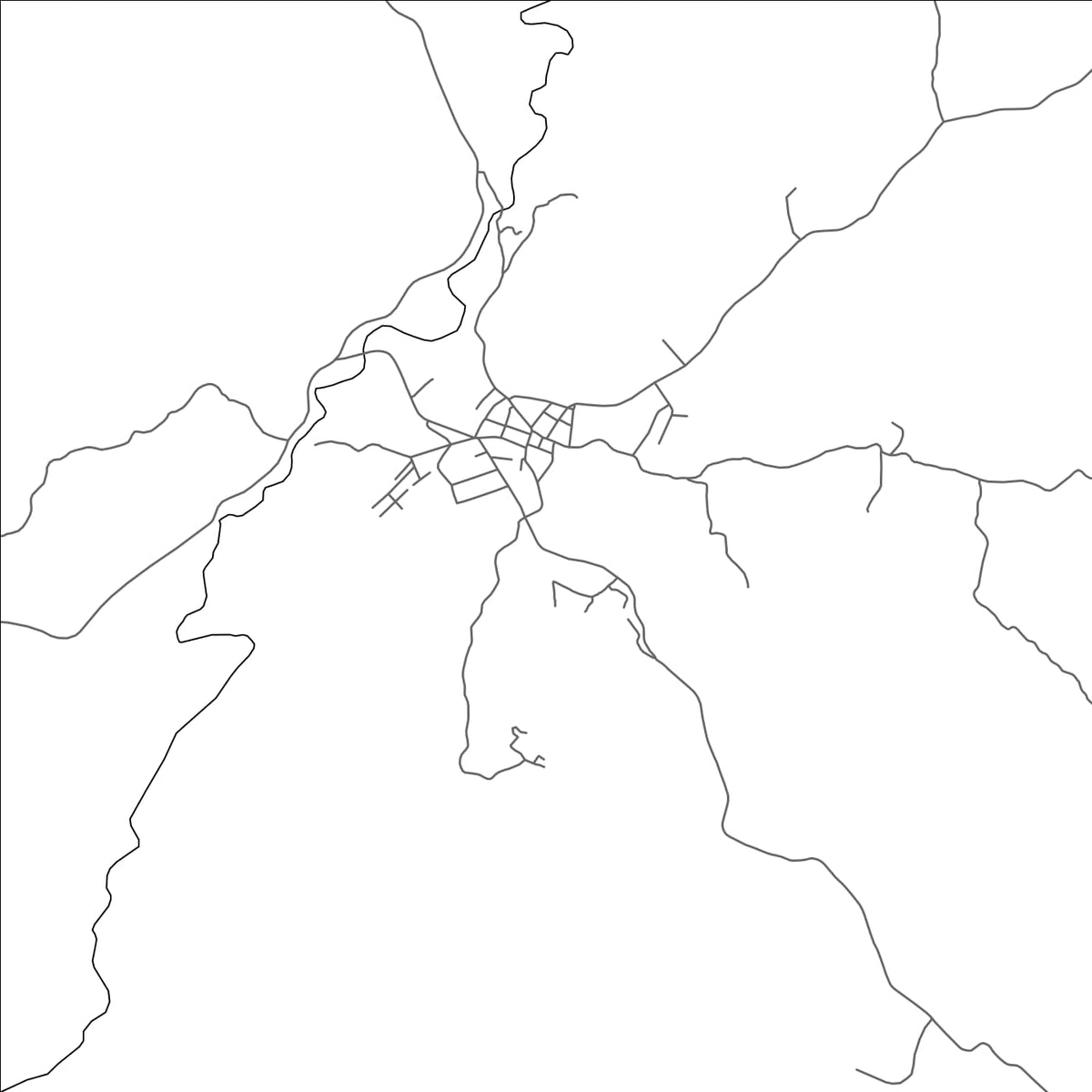 ROAD MAP OF TEJUTLA, EL SALVADOR BY MAPBAKES