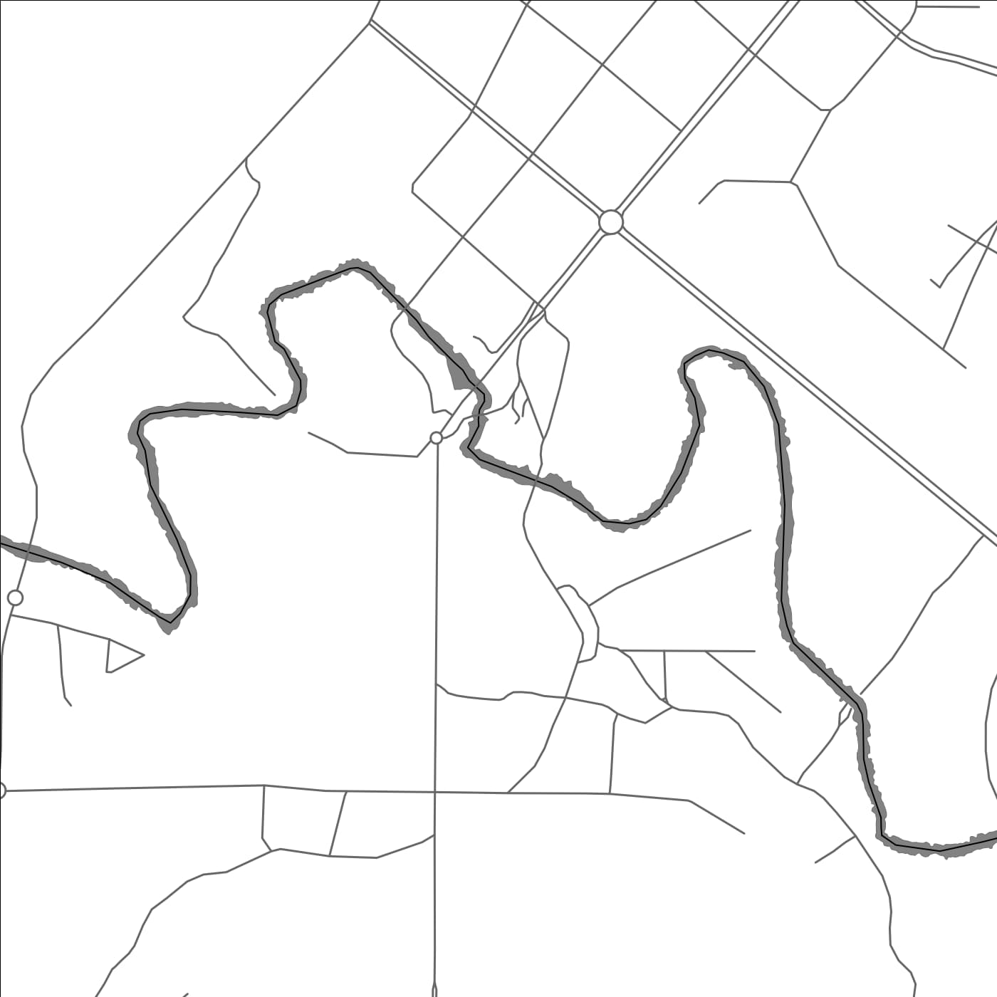 ROAD MAP OF DJIBLOHO, EQUATORIAL GUINEA BY MAPBAKES