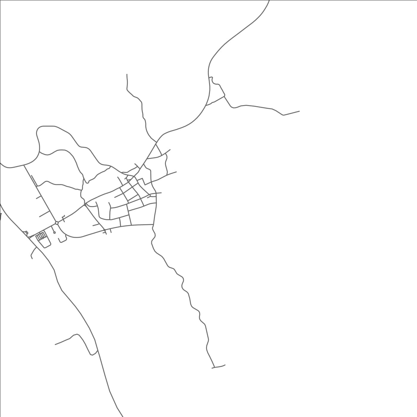 ROAD MAP OF SANTIAGO DE BANEY, EQUATORIAL GUINEA BY MAPBAKES