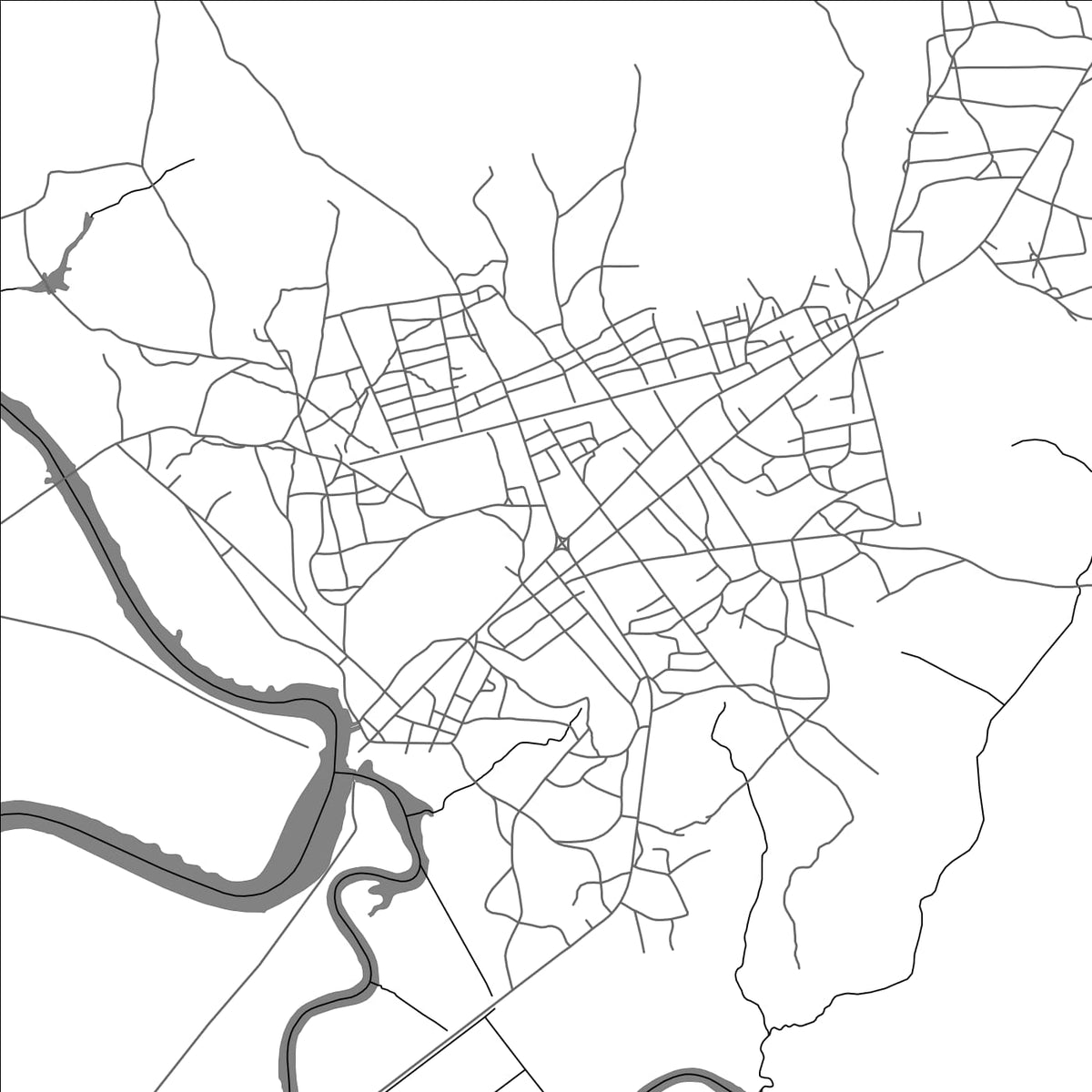 ROAD MAP OF BAFATA, GUINEA-BISSAU BY MAPBAKES