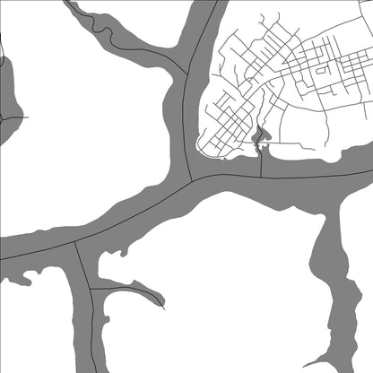 ROAD MAP OF BUBA, GUINEA-BISSAU BY MAPBAKES