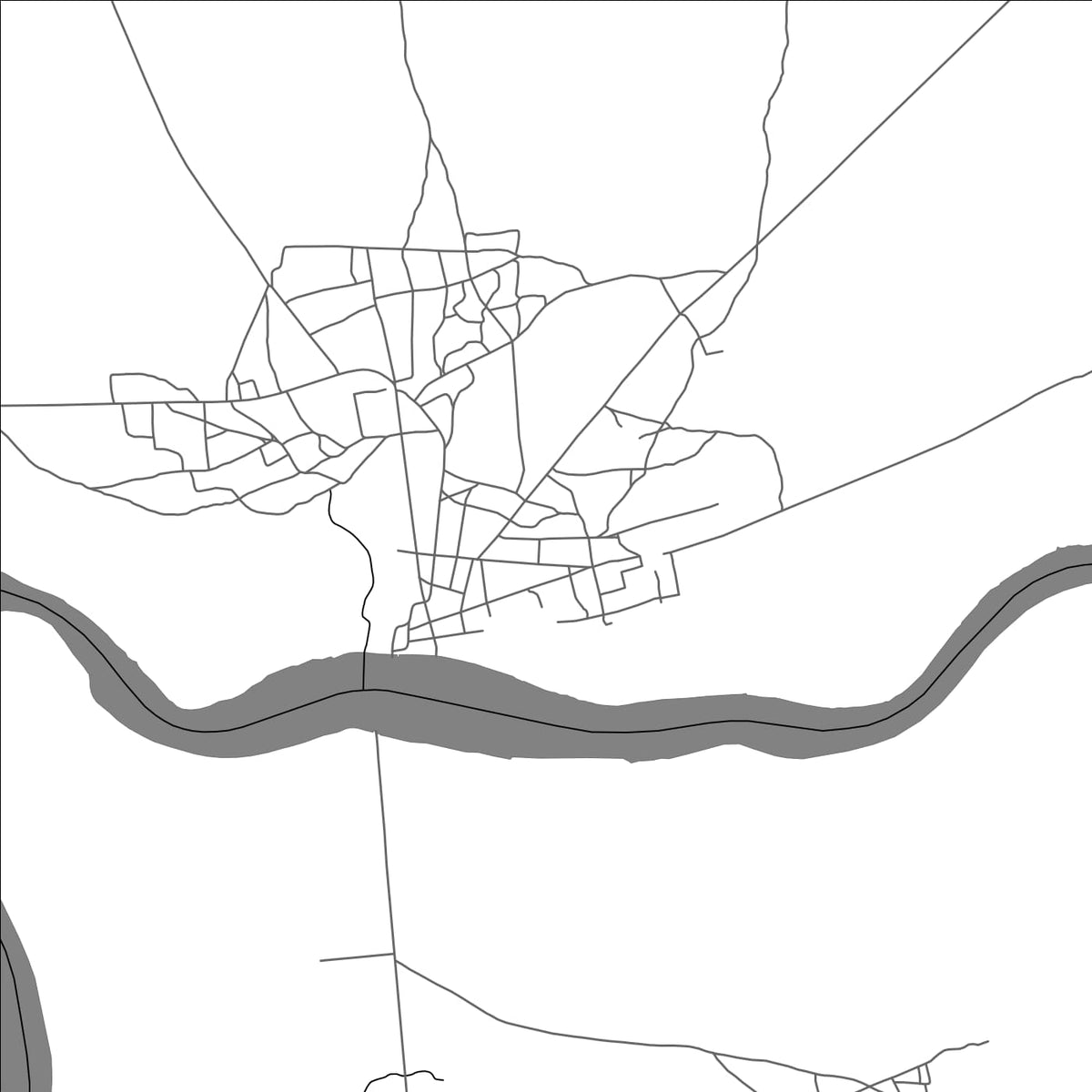 ROAD MAP OF FARIM, GUINEA-BISSAU BY MAPBAKES