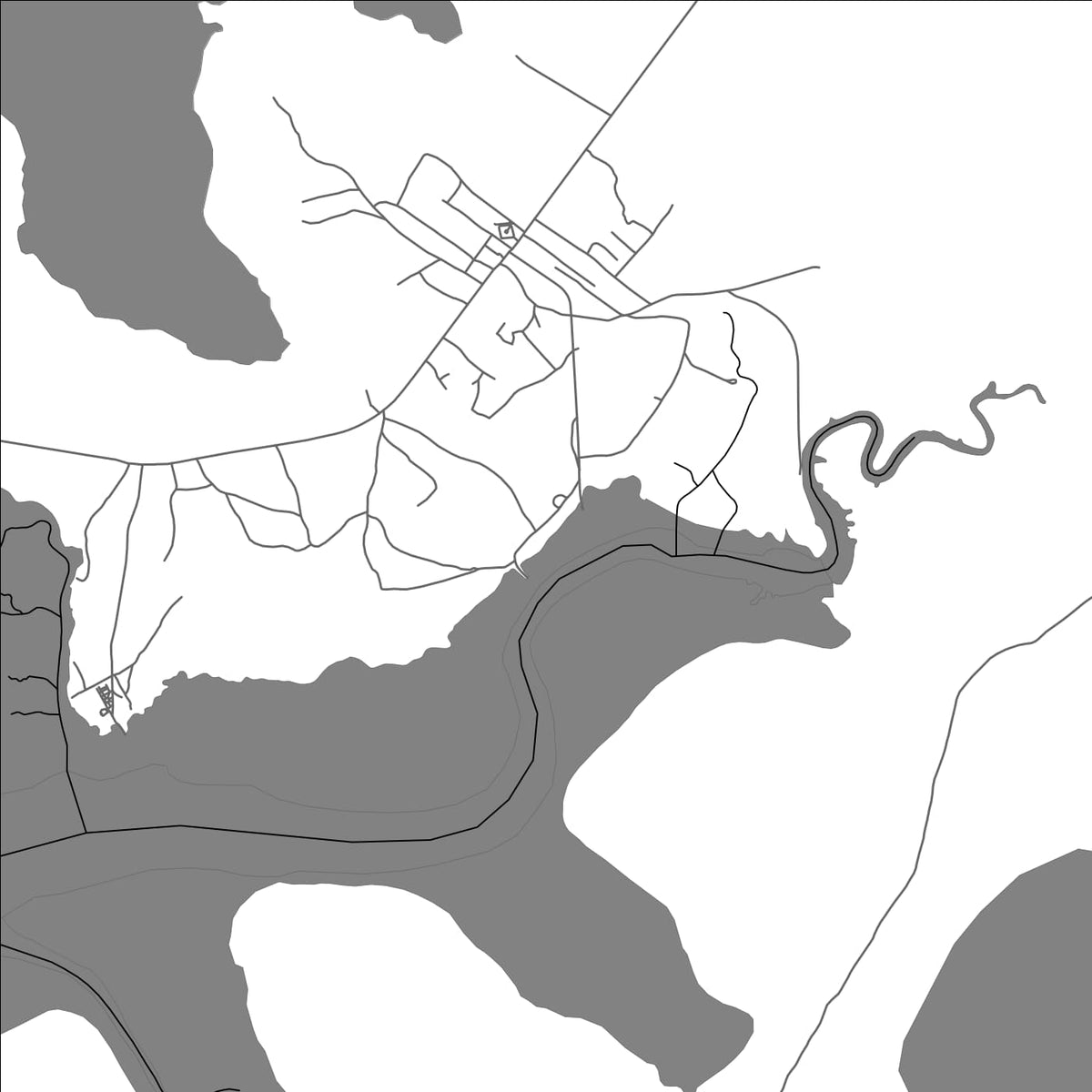ROAD MAP OF QUINHAMEL, GUINEA-BISSAU BY MAPBAKES