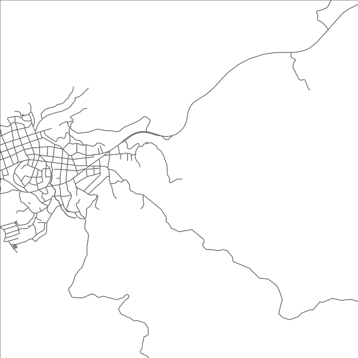 ROAD MAP OF CAMPAMENTO, HONDURAS BY MAPBAKES