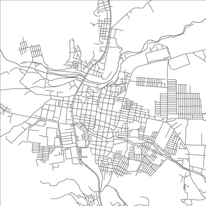 ROAD MAP OF CHOLOMA, HONDURAS BY MAPBAKES