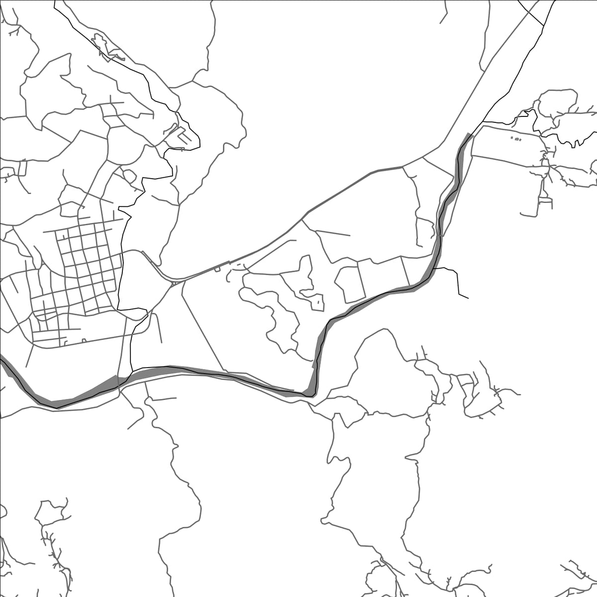 ROAD MAP OF COPAN, HONDURAS BY MAPBAKES