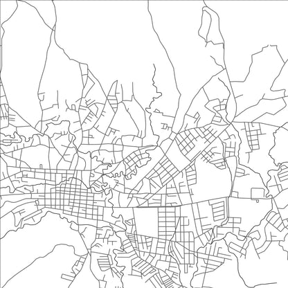 ROAD MAP OF INTIBUCA, HONDURAS BY MAPBAKES