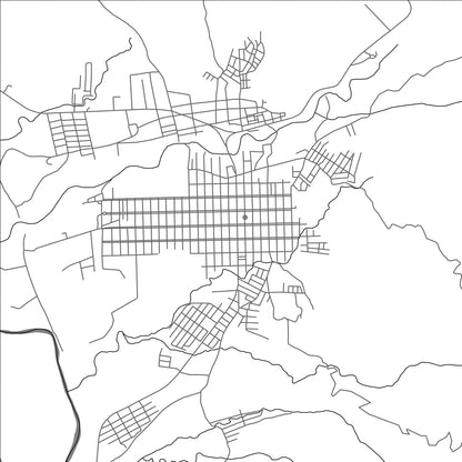ROAD MAP OF NUEVA OCOTEPEQUE, HONDURAS BY MAPBAKES