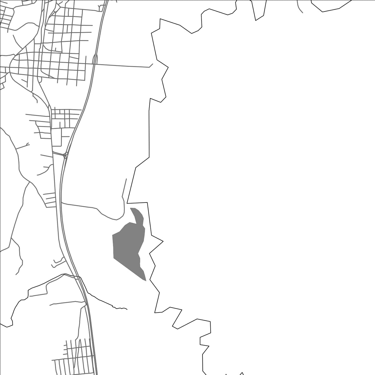ROAD MAP OF POTRERILLOS, HONDURAS BY MAPBAKES