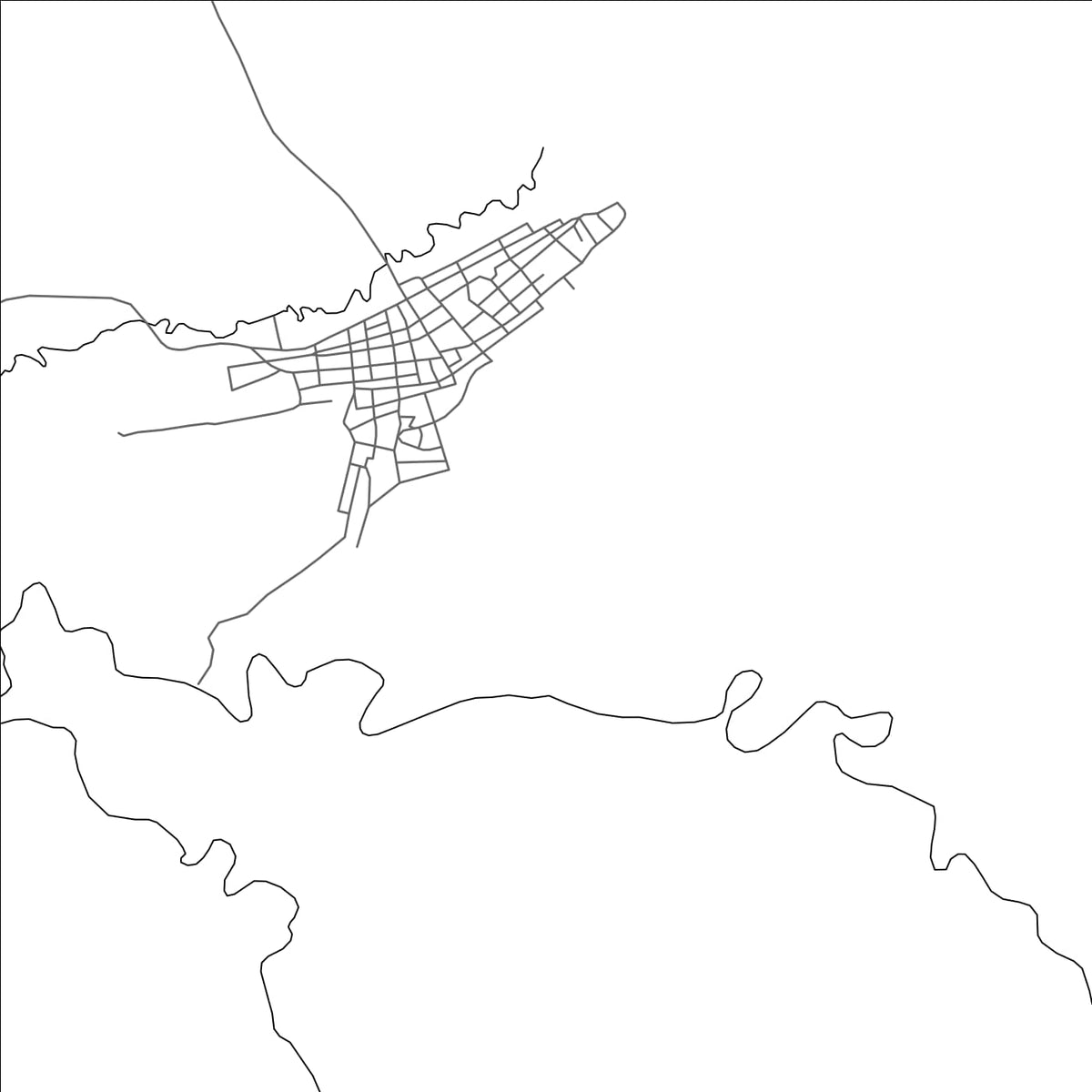 ROAD MAP OF SAN IGNACIO, HONDURAS BY MAPBAKES