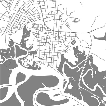 ROAD MAP OF SAN LORENZO, HONDURAS BY MAPBAKES