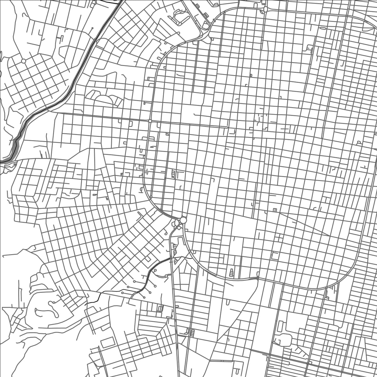 ROAD MAP OF SAN PEDRO SULA, HONDURAS BY MAPBAKES