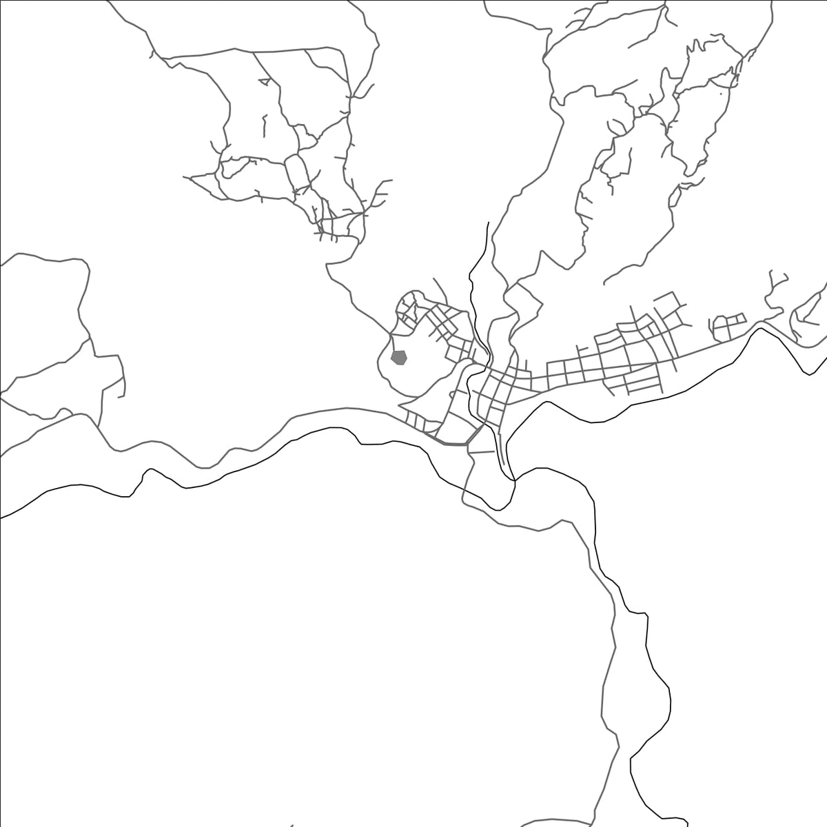 ROAD MAP OF SANTA RITA, HONDURAS BY MAPBAKES