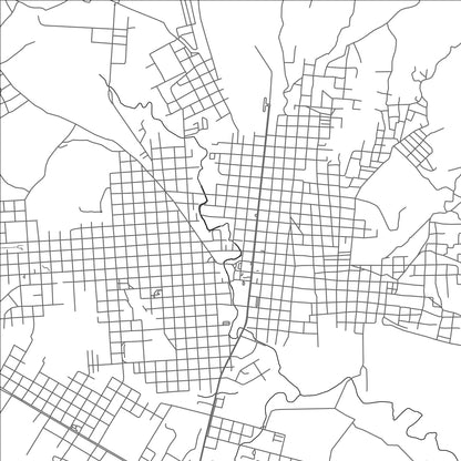 ROAD MAP OF SIGUATEPEQUE, HONDURAS BY MAPBAKES