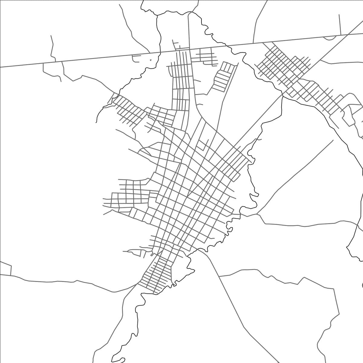 ROAD MAP OF TALANGA, HONDURAS BY MAPBAKES
