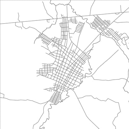 ROAD MAP OF TALANGA, HONDURAS BY MAPBAKES
