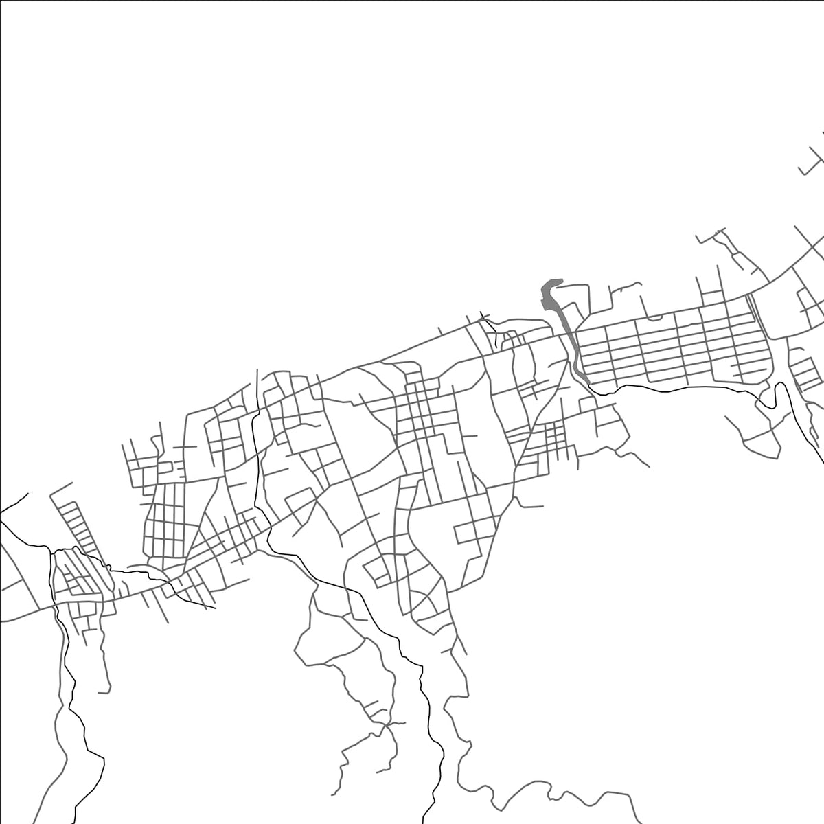 ROAD MAP OF TRUJILLO, HONDURAS BY MAPBAKES