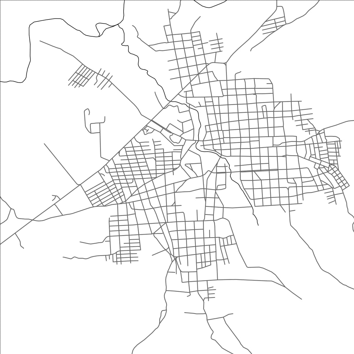 ROAD MAP OF YORO, HONDURAS BY MAPBAKES