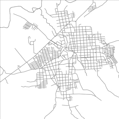 ROAD MAP OF YORO, HONDURAS BY MAPBAKES
