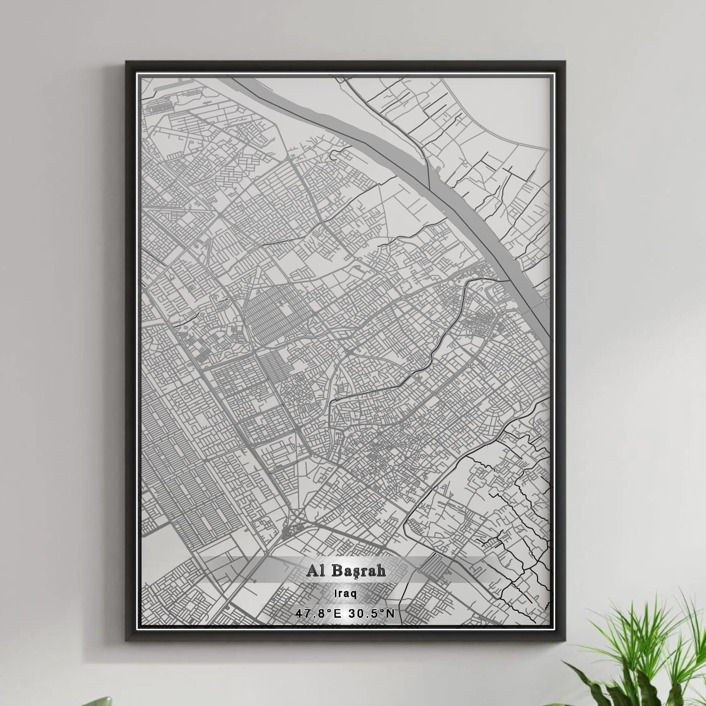 ROAD MAP OF AL BASRAH, IRAQ BY MAPBAKES