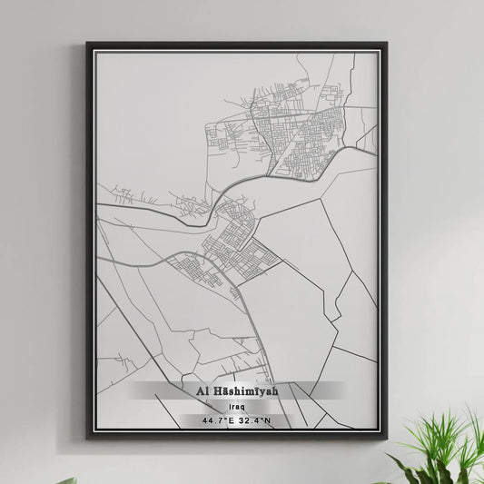 ROAD MAP OF AL HASHIMIYAH, IRAQ BY MAPBAKES