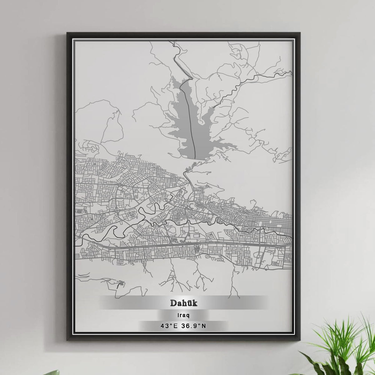 ROAD MAP OF DAHUK, IRAQ BY MAPBAKES